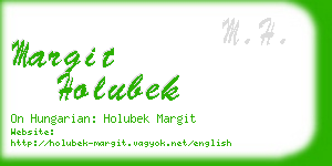 margit holubek business card